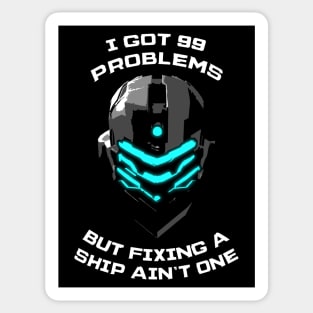 Isaac Clarke Helmet - 99 Problems Sticker